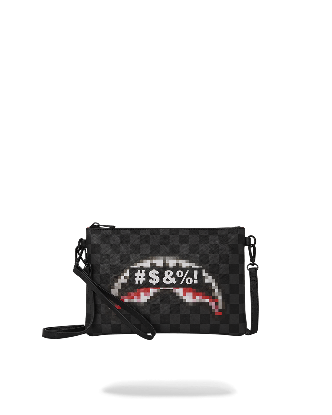 'WHAT THE BEEP' SHARK CROSSOVER CLUTCH